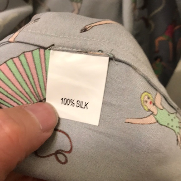 Silk Karen Mabon Great Gatsby Anthropologie Robe - Picture 5 of 7